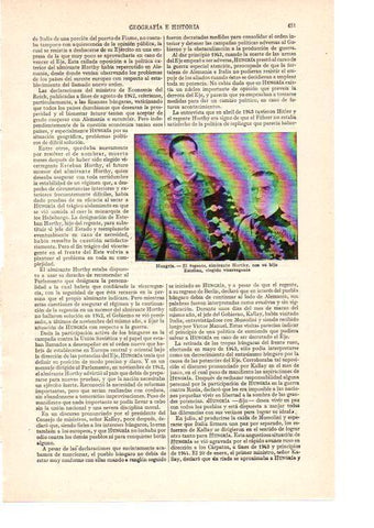 LAMINA ESPASA 38503: El regente almirante Horthy de Hungria