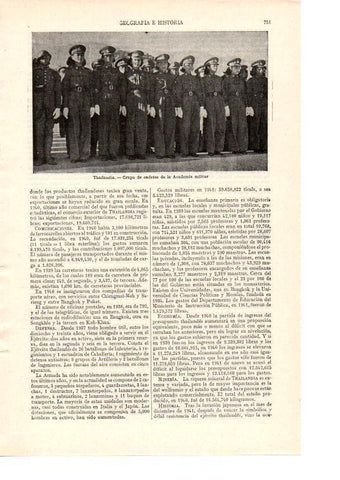 LAMINA ESPASA 38531: Cadetes de la Academia Militar de Tailandia