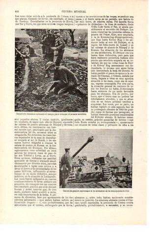 LAMINA ESPASA 38554: Zapadores de Alemania y tanques en Orel durante la Segunda Guerra Mundial