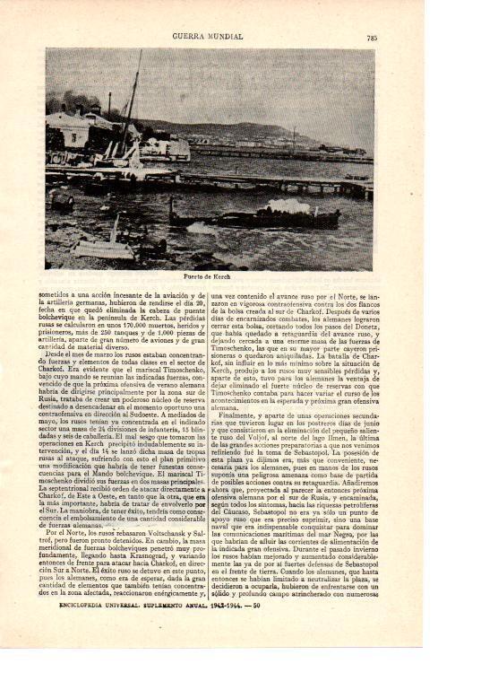 LAMINA ESPASA 38543: Puerto de Kerch, Rusia