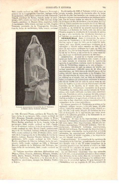 LAMINA ESPASA 38535: Estatua a Santa Maria Eufrasia Pelletier en el Vaticano