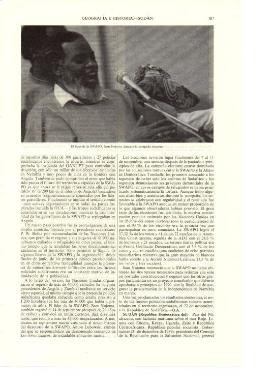 LAMINA ESPASA 38721: El lider de la SWAPO, Sam Nujoma