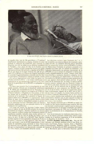 LAMINA ESPASA 38721: El lider de la SWAPO, Sam Nujoma