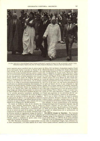 LAMINA ESPASA 38713: Los cinco lideres de la Union del Magreb Arabe en 1989