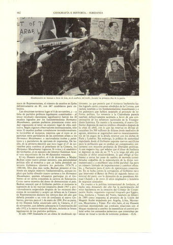 LAMINA ESPASA 38710: Manifestacion en Amman a favor de Irak en la Guerra del Golfo