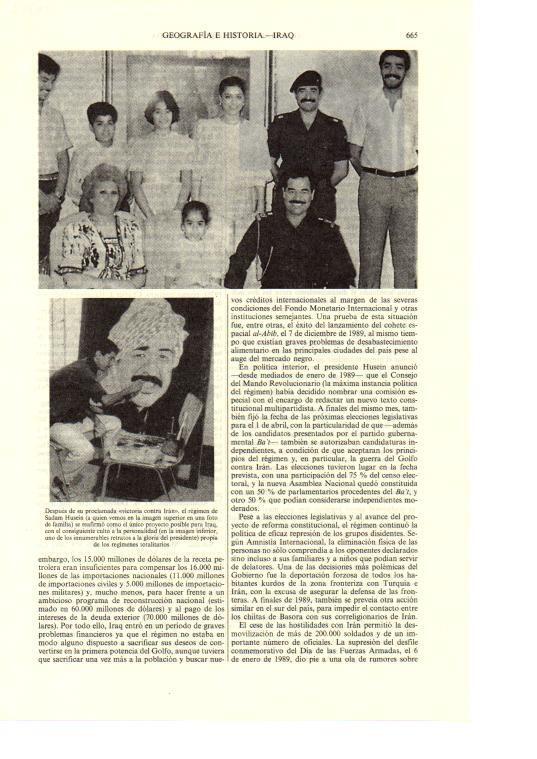 LAMINA ESPASA 38703: Sadam Husein y su familia