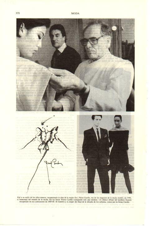 LAMINA ESPASA 38733: Pierre Cardin en su taller