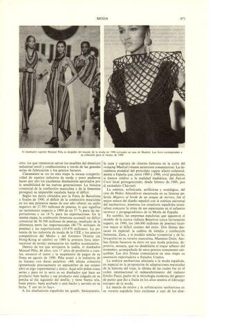LAMINA ESPASA 38734: Diseños de Manuel Piña de la coleccion verano 1990