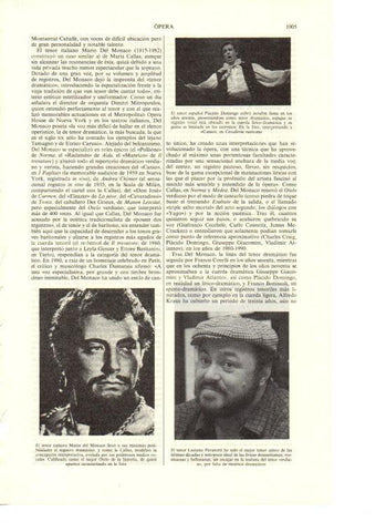 LAMINA ESPASA 38739: Placido Domingo, Luciano Pavarotti y Mario del Monaco