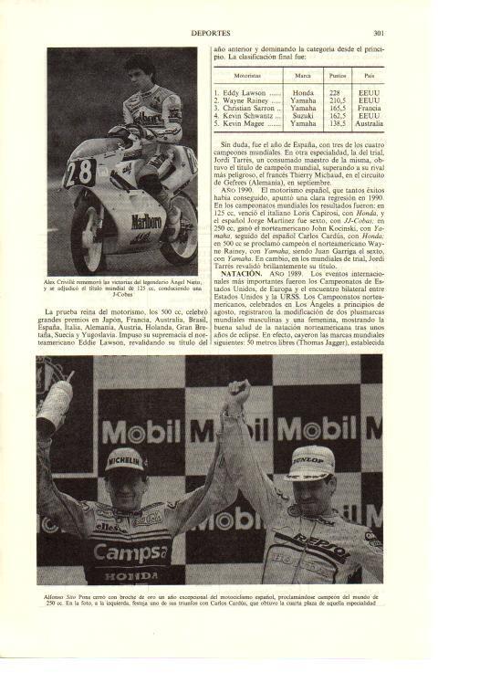 LAMINA ESPASA 38652: Alex Criville y Sito Pons
