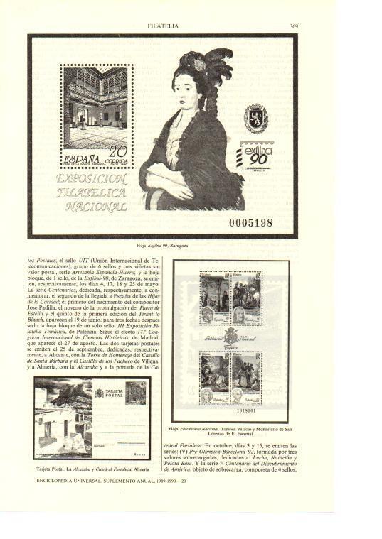 LAMINA ESPASA 38665: Hoja Exfilna-89 de Zaragoza