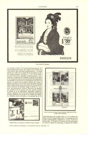 LAMINA ESPASA 38665: Hoja Exfilna-89 de Zaragoza