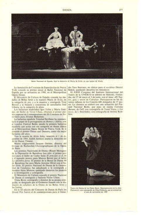 LAMINA ESPASA 38643: Actuacion del Ballet Nacional de España bajo la direccion de Maria de Avila
