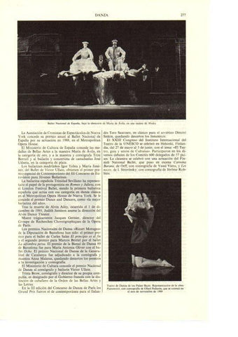 LAMINA ESPASA 38643: Actuacion del Ballet Nacional de España bajo la direccion de Maria de Avila