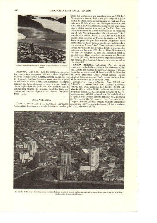 LAMINA ESPASA 38697: Vista aera de Libreville, Gabon