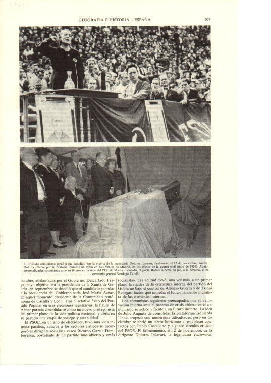 LAMINA ESPASA 38691: La Pasionaria y su capilla ardiente