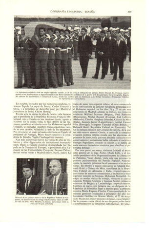LAMINA ESPASA 38689: Felipe Gonzalez y Helmuth Kohll en Madrid