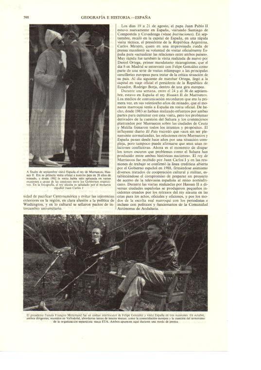 LAMINA ESPASA 38688: Los reyes Juan Carlos I y Hassan II