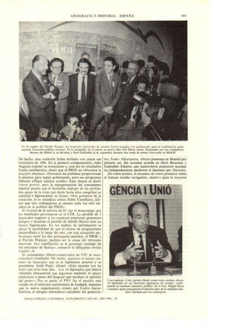 LAMINA ESPASA 38687: Jose Maria Aznar con Herrero de Miñon y Ruiz Gallardon