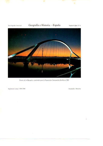 LAMINA ESPASA 38686: Puente de la Barqueta, Sevilla