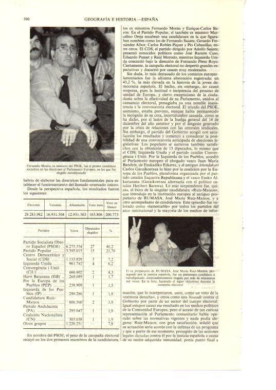 LAMINA ESPASA 38685: Fernando Moran y Jose Maria Ruiz Mateos