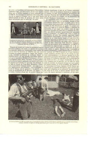 LAMINA ESPASA 38682: Asesinato de jesuitas en El Salvador el 16 de noviembre de 1989