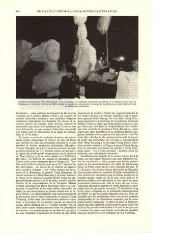 LAMINA ESPASA 38678: Ocupacion de la plaza de Tiananmen en 1989