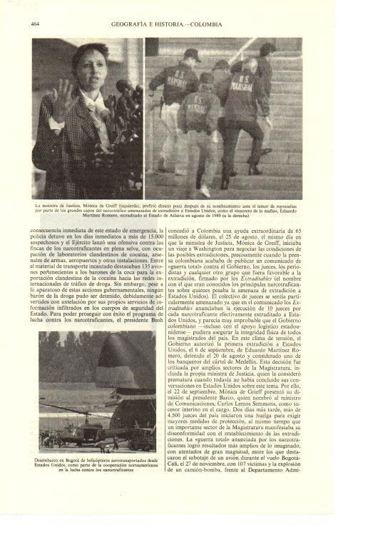 LAMINA ESPASA 38675: Monica de Greiff, ministra de Justicia de Colombia
