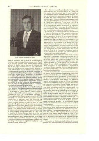 LAMINA ESPASA 38674: Brian Mulroney, presidente de Canada