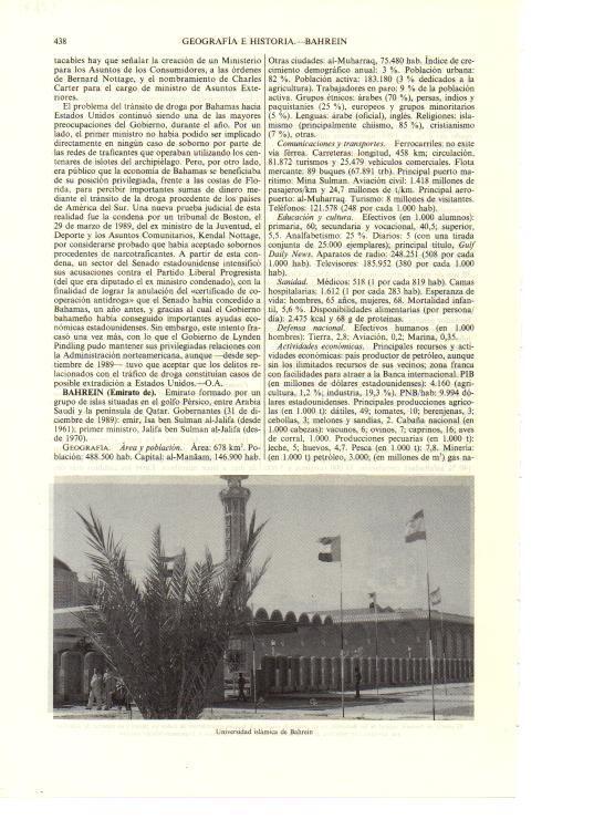 LAMINA ESPASA 38671: Universidad Islamica de Bahrein