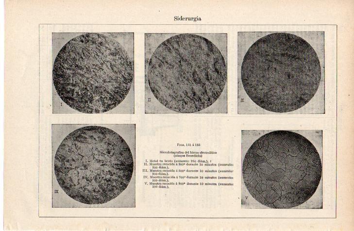 LAMINA ESPASA 38316: Microfotografias de hierro electrolitico