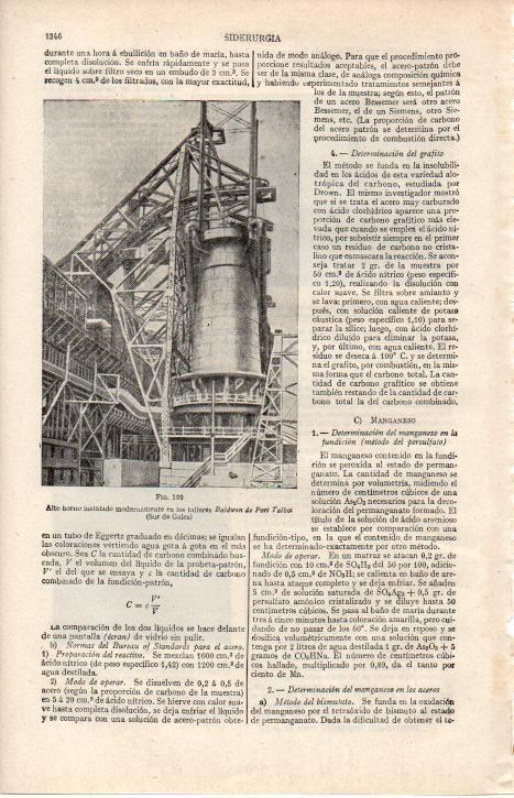 LAMINA ESPASA 38326: Alto horno de Baldwin de Port Talbot en Gran Bretaña