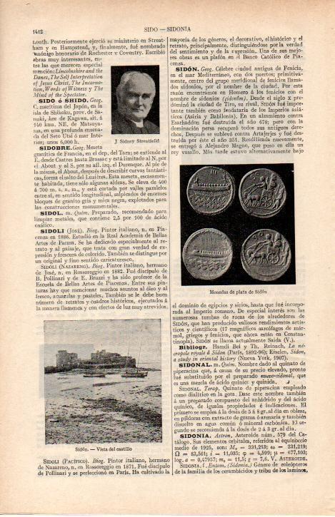 LAMINA ESPASA 38353: Monedas y castillo de Sidon, Libano