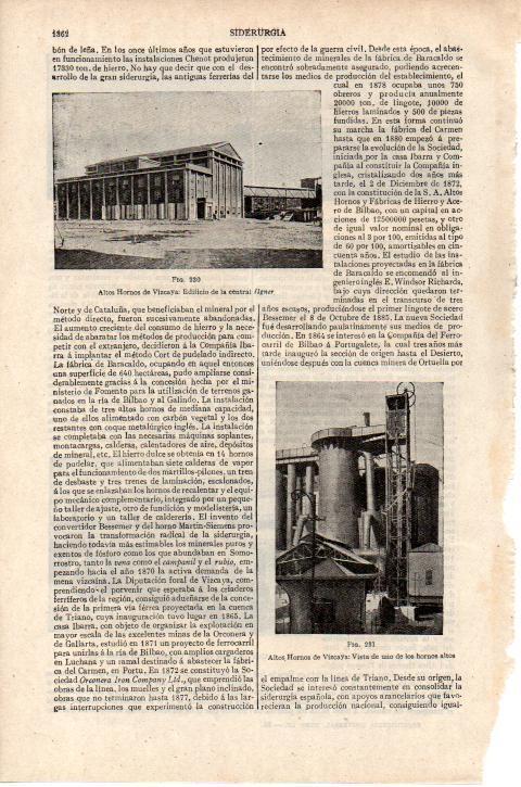 LAMINA ESPASA 38334: Altos Hornos de Vizcaya