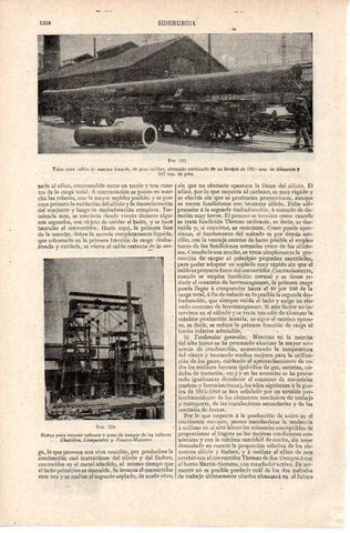 LAMINA ESPASA 38331: Tubo para cañon de marina de Francia