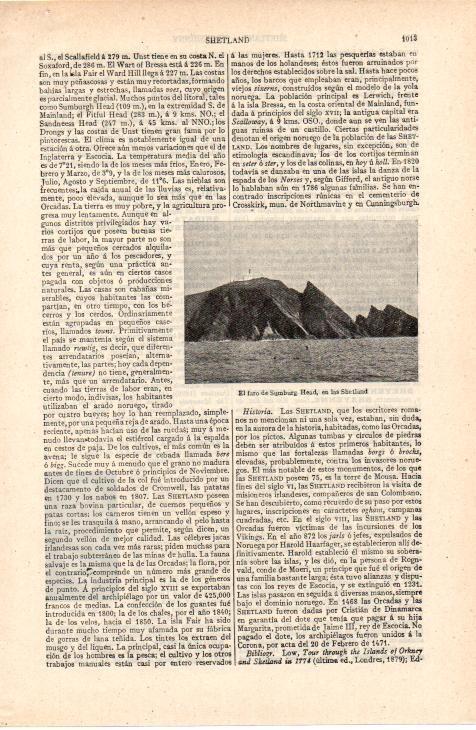 LAMINA ESPASA 38248: El faro de Sumburg Head en las Shetland, Escocia