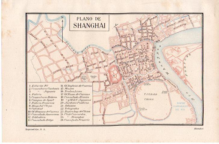 LAMINA ESPASA 38237: Plano de Shanghai