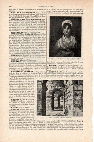 LAMINA ESPASA 38290: Sara Siddons, por T. Lawrence