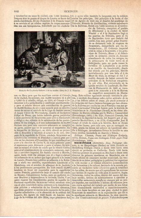 LAMINA ESPASA 38289: Retrato de Sickert y su madre, por Bianche