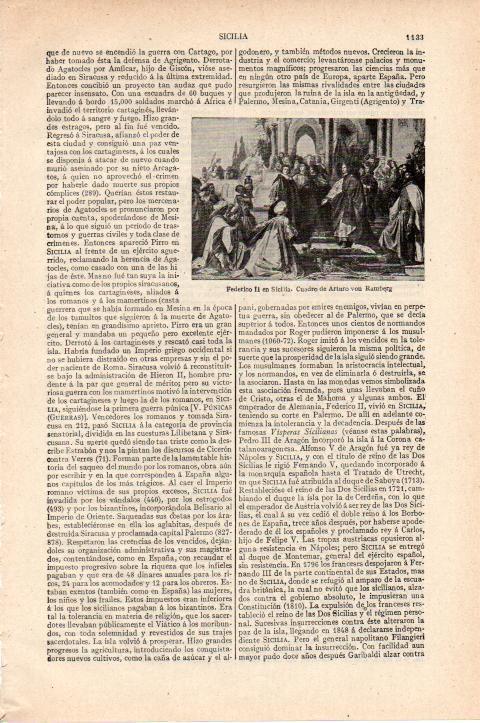 LAMINA ESPASA 38287: Federico II de Sicilia, por Von Ramberg