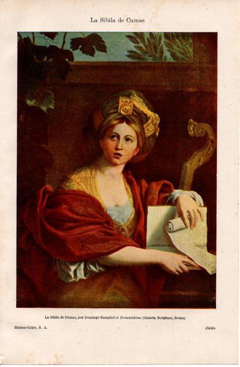 LAMINA ESPASA 38280: La sibila de Cumas, por Domingo Zampieri el Domenichino