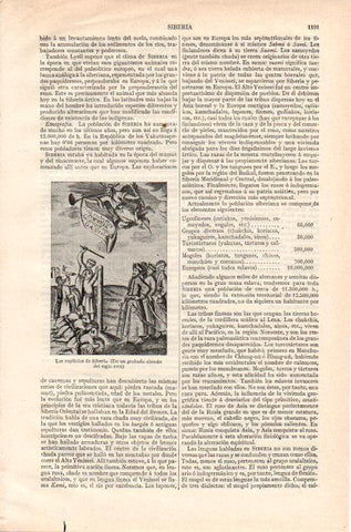 LAMINA ESPASA 38276: Los suplicios de Siberia, grabado aleman