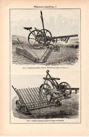 LAMINA ESPASA 38361: Segadoras