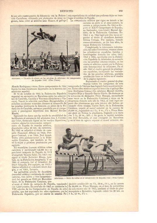 LAMINA ESPASA 38450: Campeonato de España de Atletismo de 1943