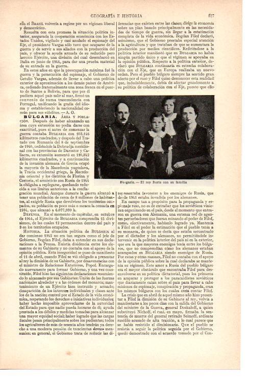 LAMINA ESPASA 38442: La Familia Real de Bulgaria