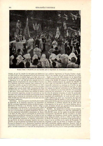 LAMINA ESPASA 38433: Bendicion de bandera en Buenos Aires, Argentina