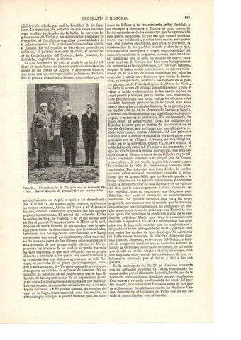 LAMINA ESPASA 38495: El embajador de Turquia en Francia con el mariscal Petain