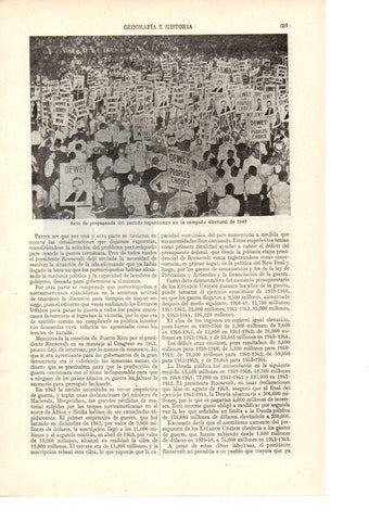 LAMINA ESPASA 38488: Acto del Partido Republicano de USA en 1943