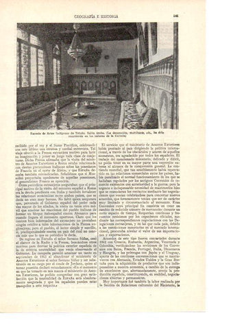 LAMINA ESPASA 38479: Escuela de Artes Indigenas de Tetuan, Marruecos