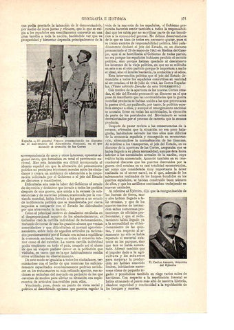 LAMINA ESPASA 38476: Franco en un discurso del aniversario del Alzamiento Nacional